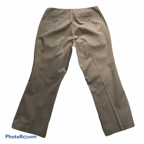 Adidas Size 8 Stretch Capri's Gray - Picture 2 of 3